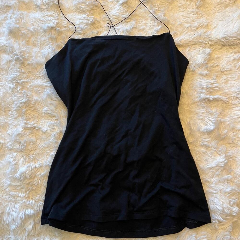 Alexander wang black slit tank top size S